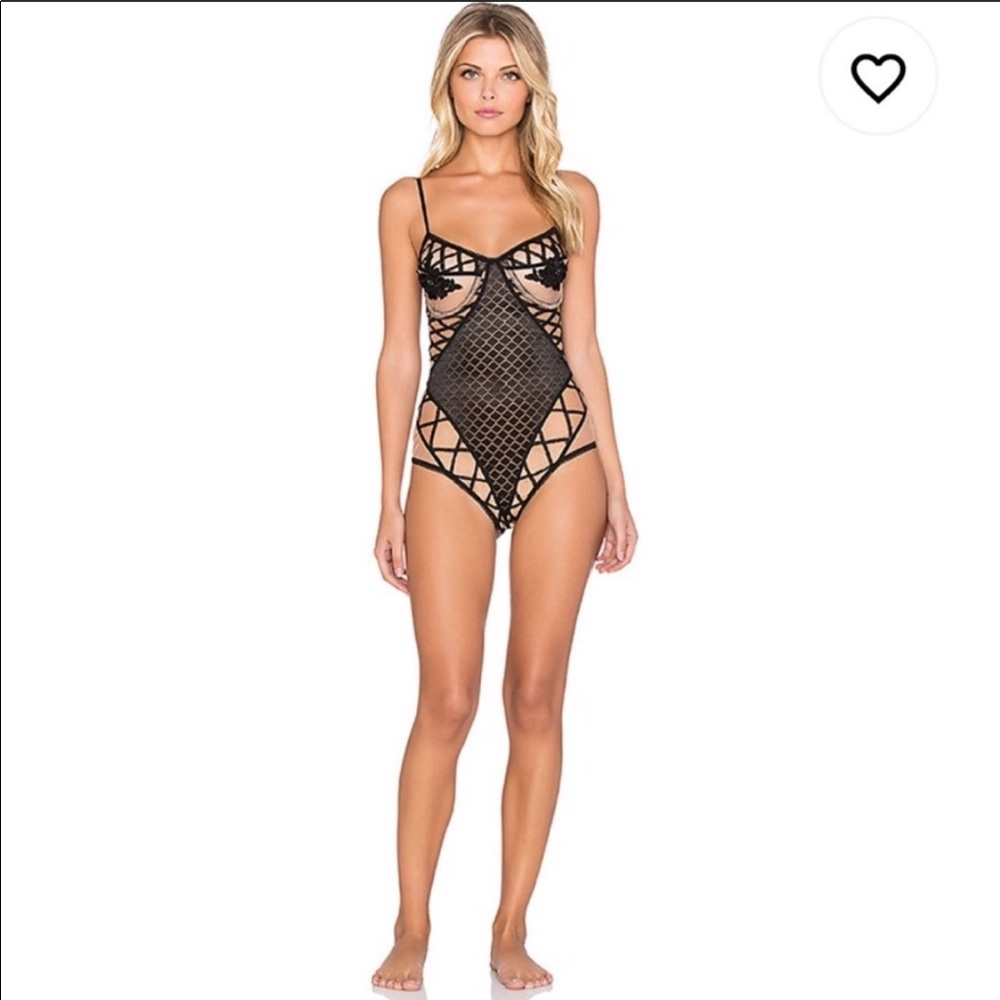 ISO For Love and Lemons Skivvies Delilah Bodysuit